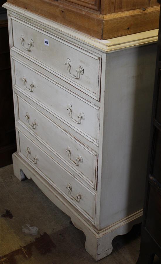 Painted chest of drawers